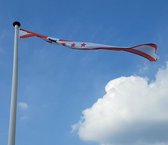 NR 411: Premium kwaliteit wimpel Drenthe 300cm 100% stil (zonder stokje)! Masten 6 (7) meter.