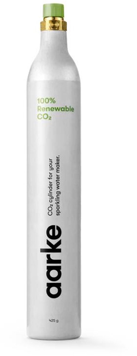 Aarke Cilinder CO2 - Koolzuurcylinder - RVS - Inschroefbaar - Voor 60L Bruiswater - Accessoire Bruiswatermaker