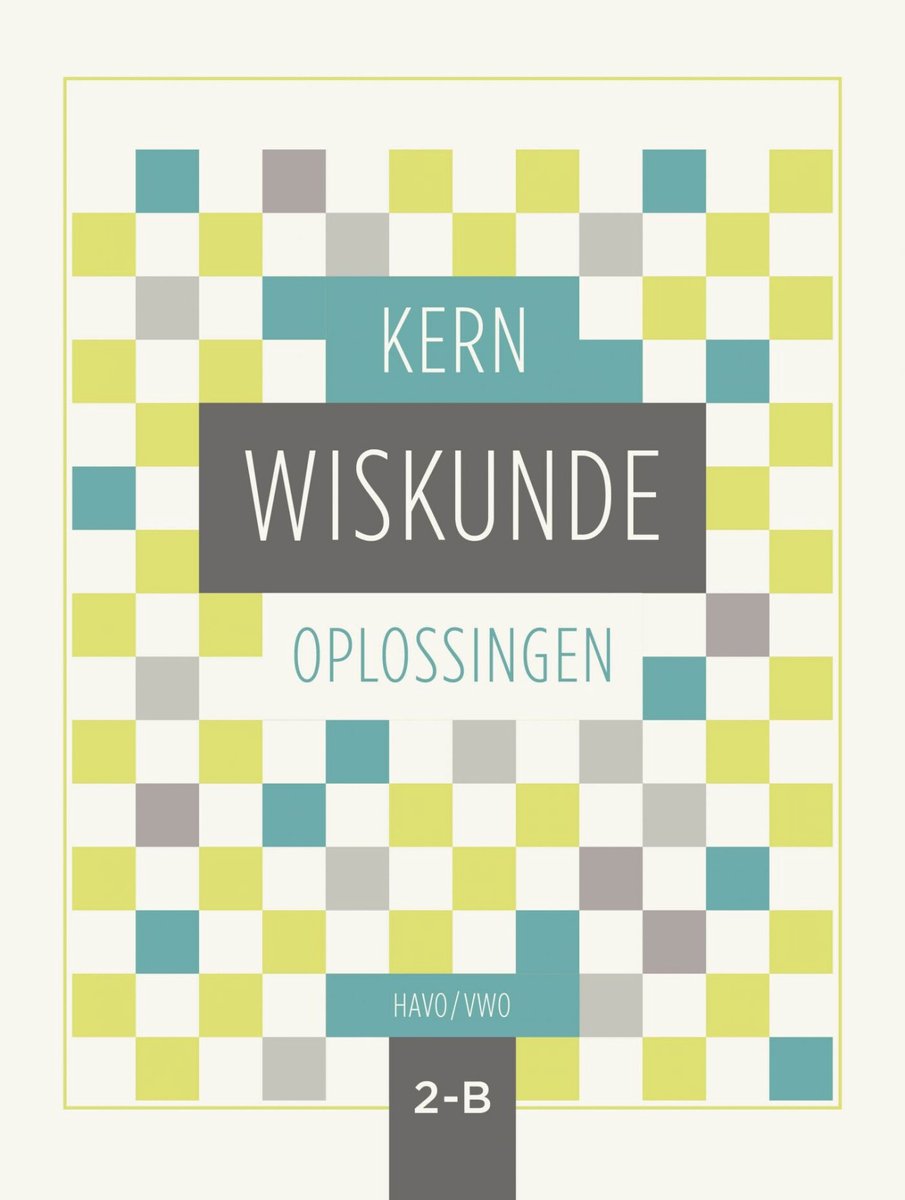 Omslag van KERN Wiskunde oplossingenboek havo/vwo 2 deel B