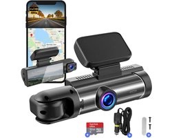 Dashcam voor Auto - Dual - Camerabewaking - Full HD - Zwart - Veiligheid