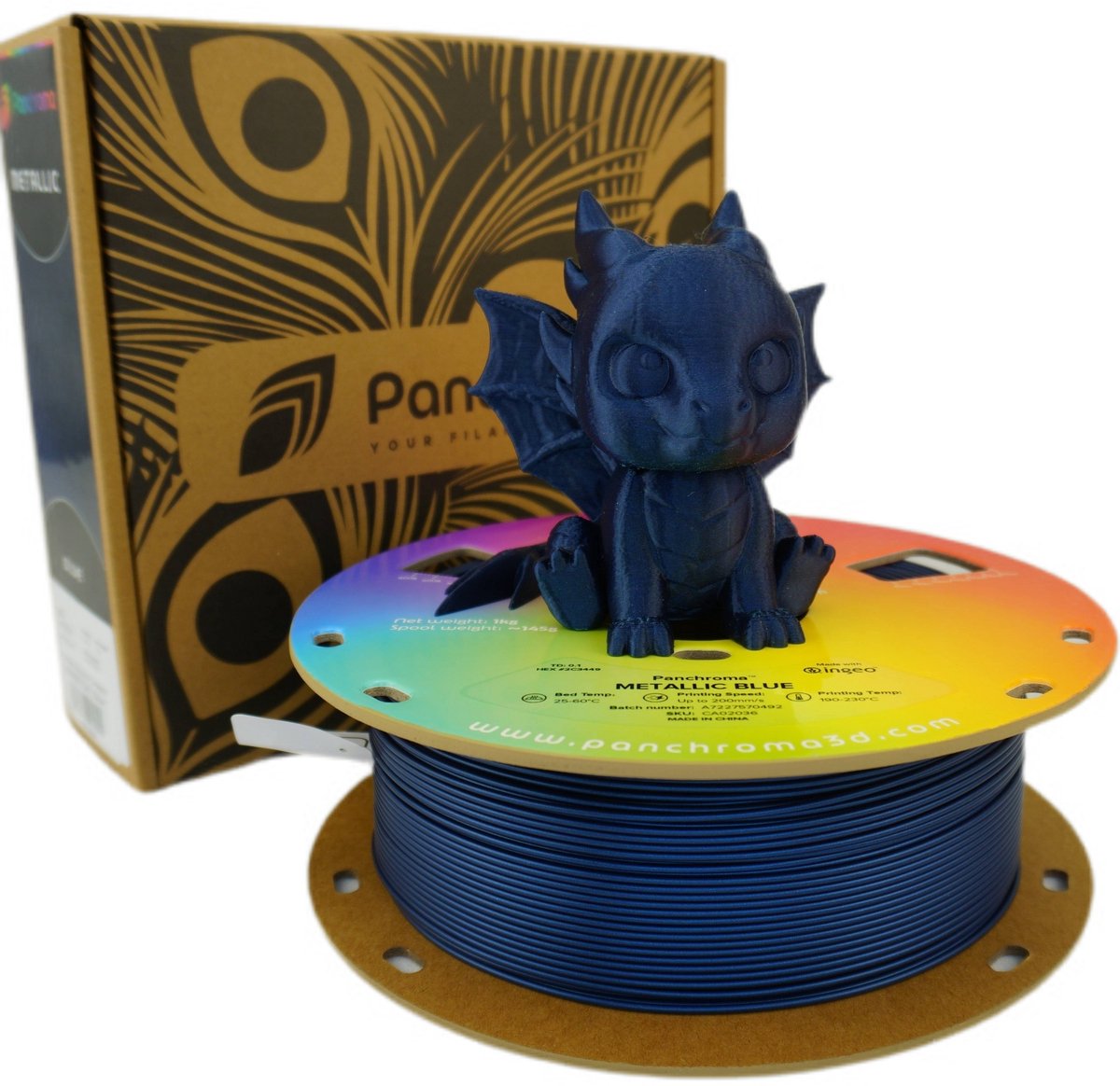 Polymaker Panchroma Metallic Blauw PLA 3D filament 1,75mm 1kg