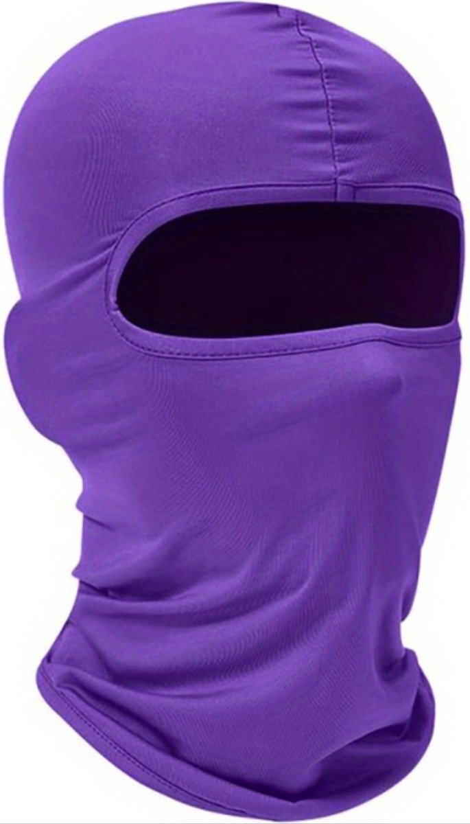 Gezichtsmasker Balaclava Bivakmuts Mask Helmmuts Winddicht Wintermasker Ski/Motor/Outdoor masker Mondmasker Nekwarmer/halswarmer Universeel – Jonyx Paars