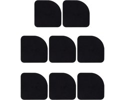 4 stuks - Wasmachine trillingsdemper-Trillingsmat- Antislipmat-Antislip EVA-Voetjes Droge-Anti Vibratie-Zwart