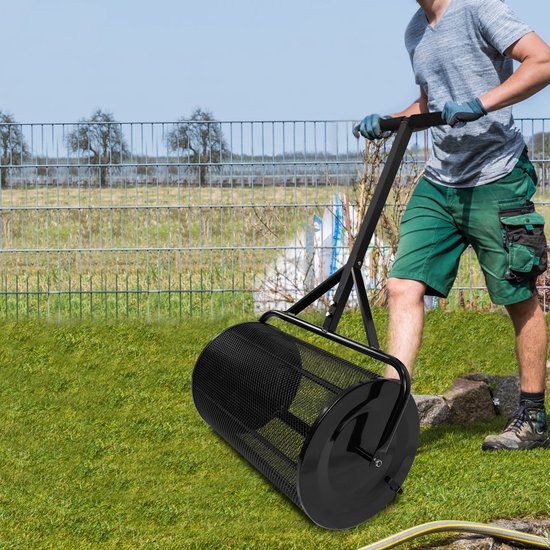 ACXIN 80L Compoststrooier Tuinstrooier Met T-Handvat En Metaalmand Voor Tuin Gras van Merkloos	 — afbeelding 3