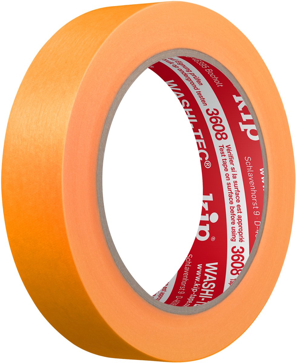 Kip 3608 Washi Tape Oranje 24mm - per rol