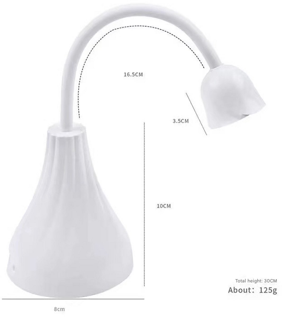 UV LED Nagellamp - UV LED Lamp Nagels - Nagellamp - Manicure - Lichtuitharding - Led Machine Nageldrogers - Nagellamp LED Mini Draagbare - verstelbaar - nail lamp - 360° Draaibaar - Nagel UV Lamp - Type-C - nageldroger voor gewone nagellak — cadeau in Verzorging - foto 2