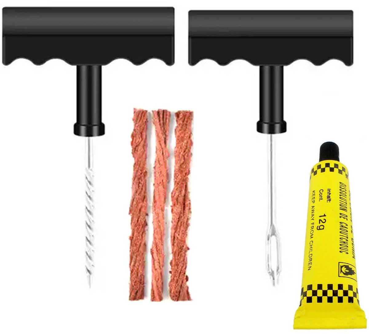 Bandenreparatieset Auto – Complete Autoband Reparatie Set – Prop Reparatie Set voor Lekke Band – Compact & Gebruiksvriendelijk thumbnail 3