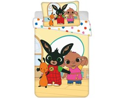 Bing Bunny BABY / Peuter dekbedovertrek Playroom - 135 x 100 + 40 x 60 cm - Katoen