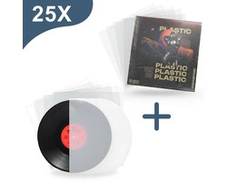 Amido® LP Inner Sleeve & Outer Sleeve - 2X 25 Stuks - LP beschermhoezen - Lp Hoezen 100 Micron