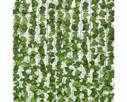ZINLY - Klimop Slinger - 12 Stuks - 210cm - Kamer Decoratie Plant - voor binnen en buiten