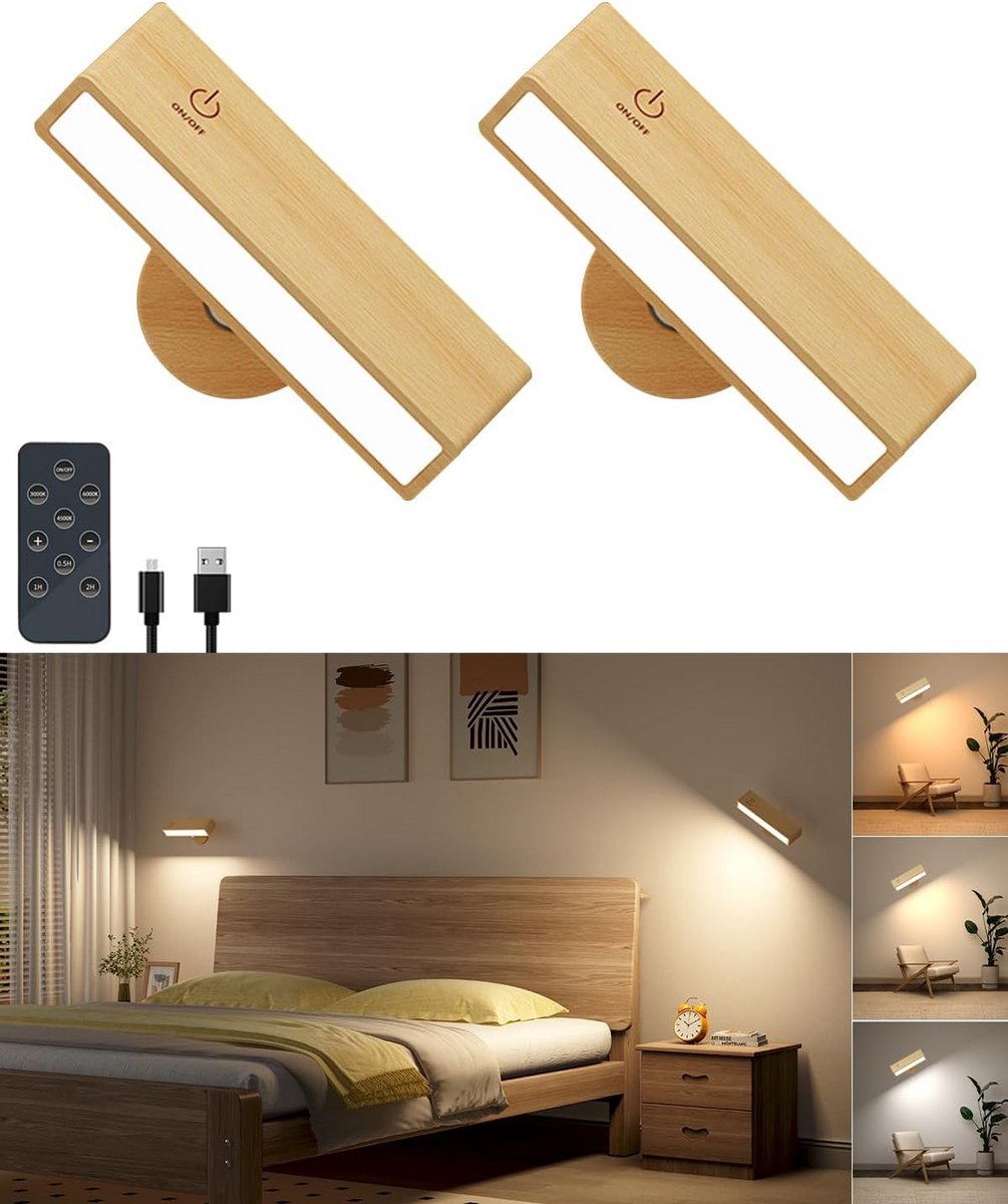 Oplaadbare Wandlamp Binnen - Wandlampen Buiten - Sfeerverlichting