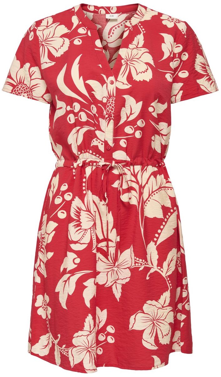 JDY - JDYTROYA LIFE S/S V SHORT DRESS WVN DIA - Dames - Mini jurken