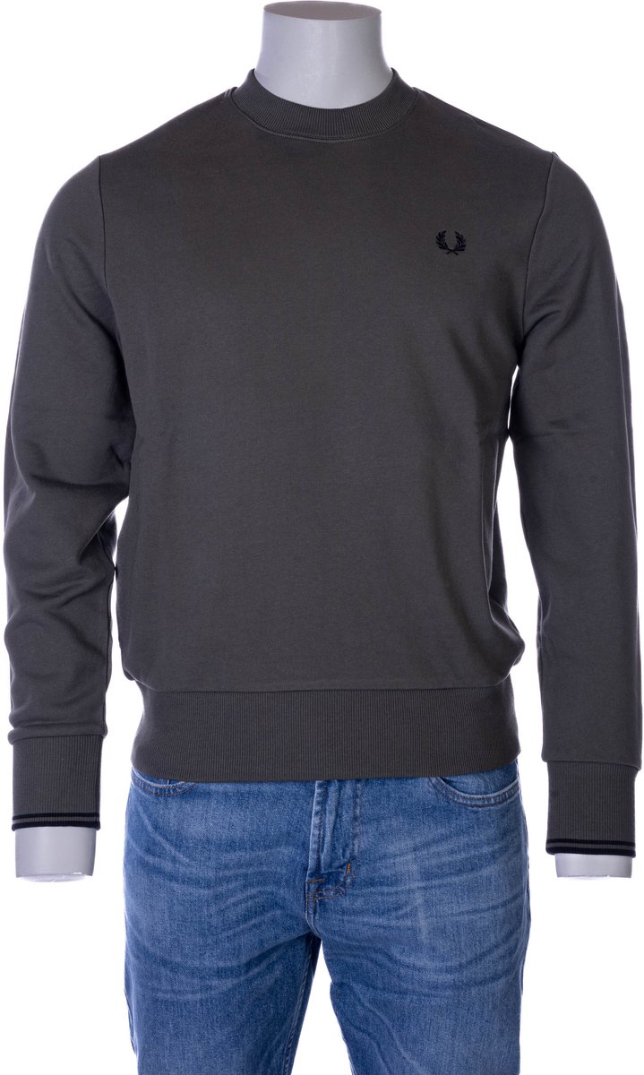 Fred Perry Sweater – L Donkergroen