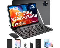 DOOGEE U13 VIP - Android Tablet - Gaming tablet - 32GB RAN + 256GB ROM /2TB - 13 inch - 11000mAh - Vier speakers -13MP + 5MP camera - 2.4G+5G Wifi - Bluetooth 5.0 - Face ID - met toetsenbord/gamepad/muis