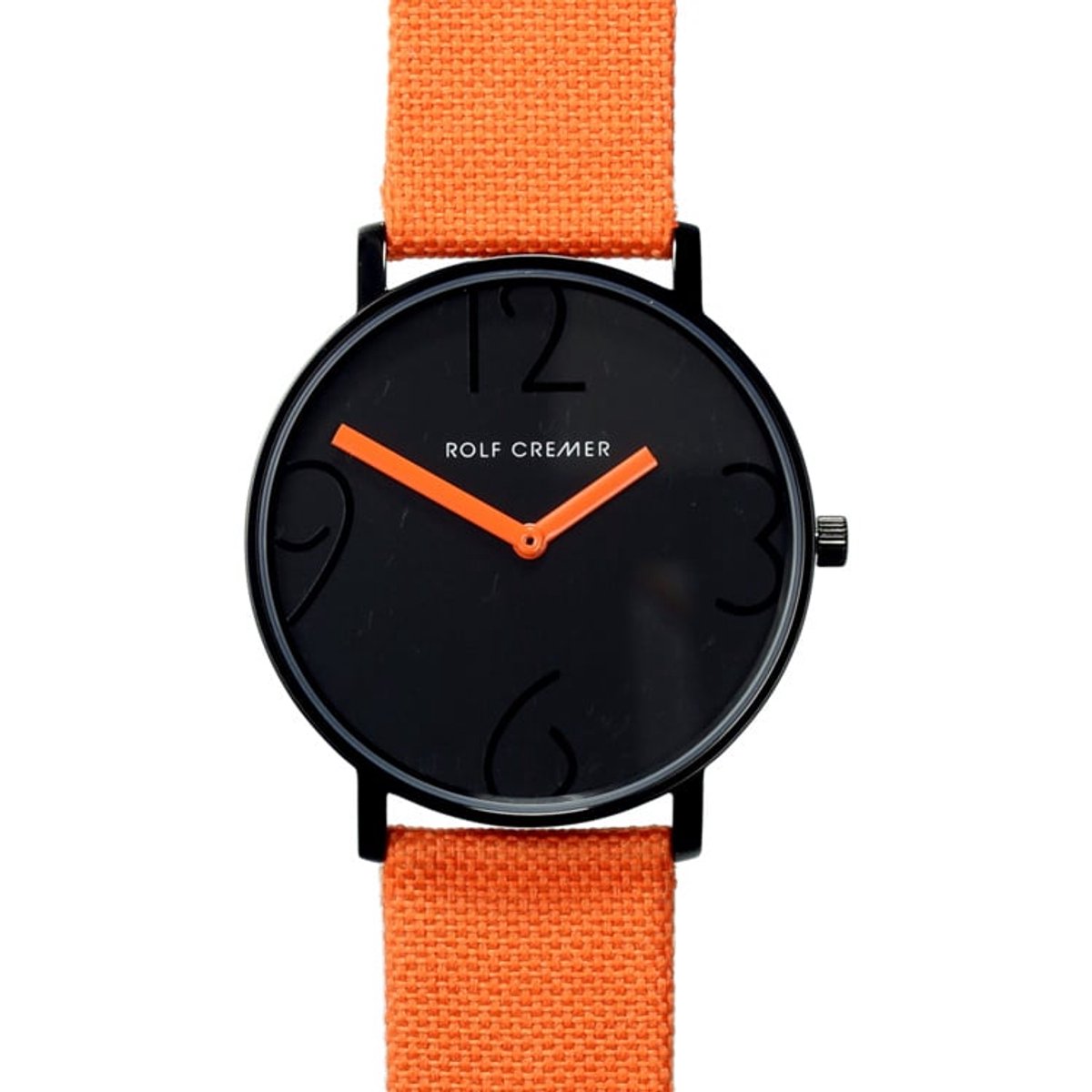 Rolf Cremer Flat 44 Oranje 504806 Design Horloge XL - 44mm