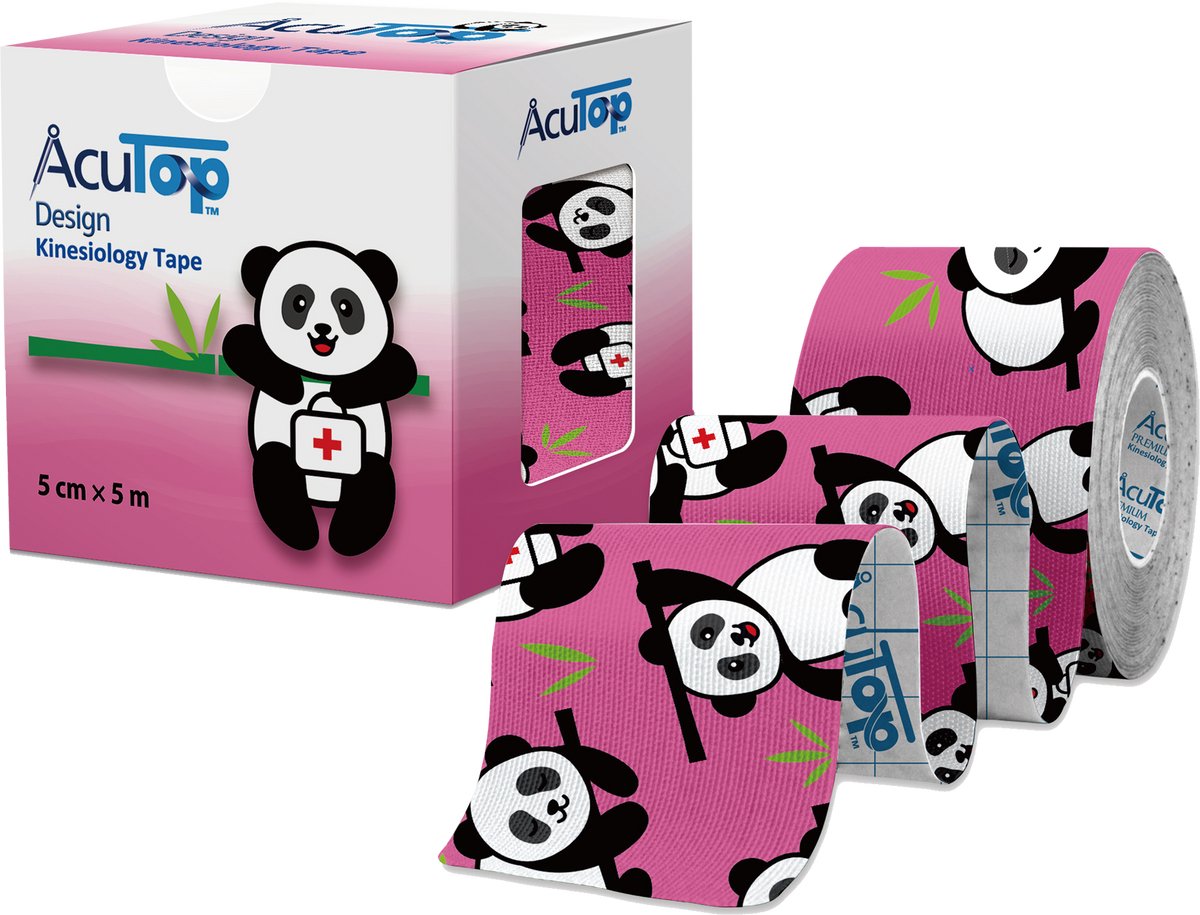 AcuTop® Design Tape, Panda - Roze - ATD31