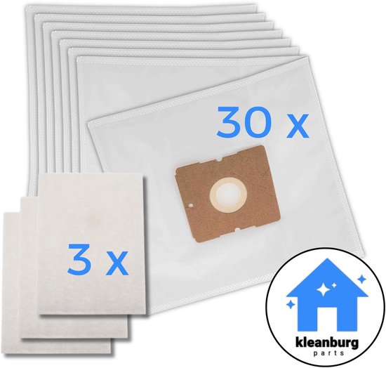 Kleanburg® - Geschikt voor Inventum, Tomado, Princess - PH95 - Stofzuigerzakken - 30 stuks