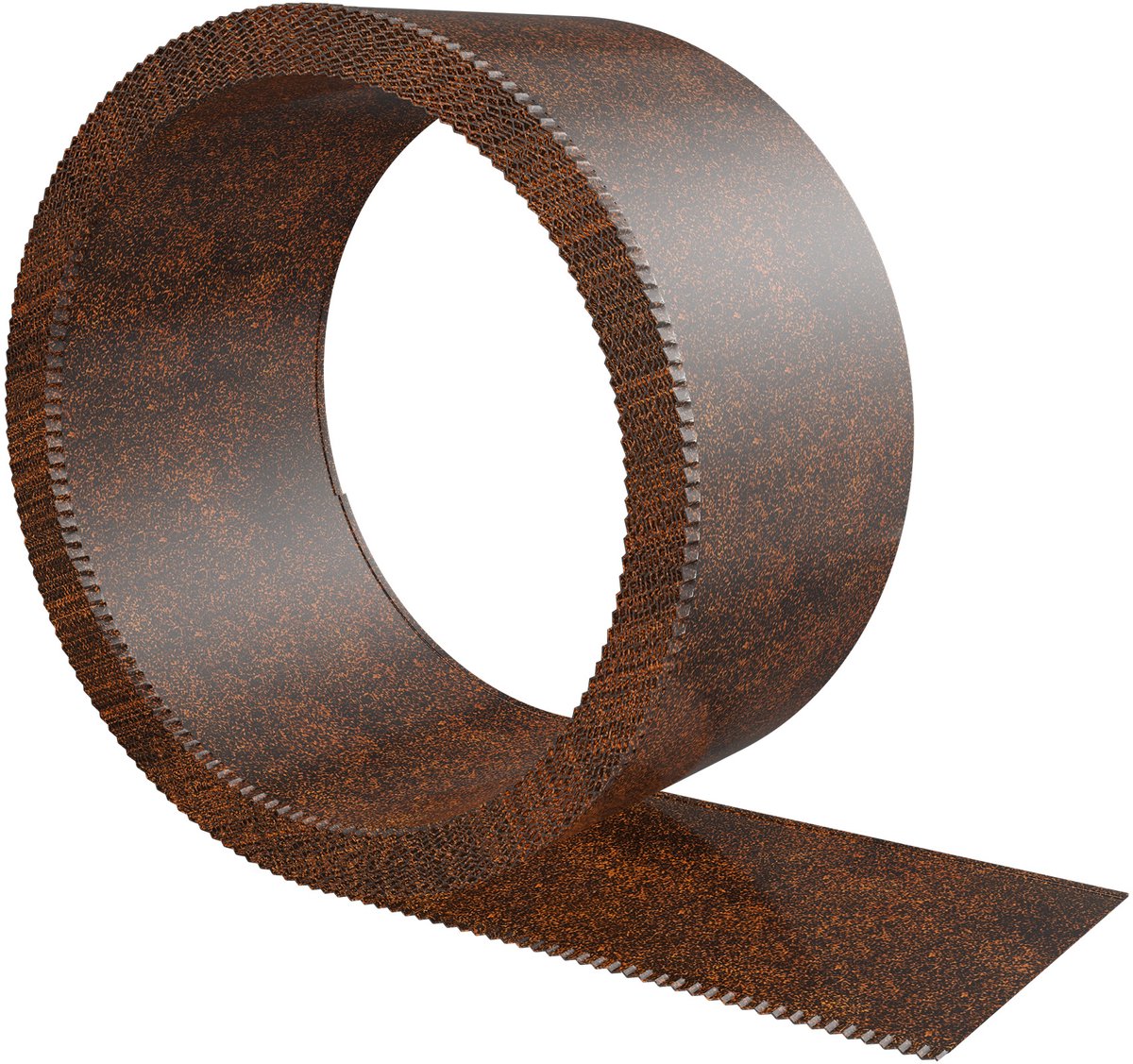 Metalen Gazonrand - 15 cm Hoog - Gegalvaniseerde Palissades Met Getande Rand - Weerbestendige Gazonrandstenen - 15 m Lang - Flexibele Tuinrand - Voor Tuin, Gazon, Maairand En Hekken (Roestkleurig) NAIZY