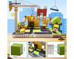 kinderspeelgoed-Magnetische Blokken Speelgoed-Svintora® 100 stuks Magnetic Tiles-Montessori Speelgoed- Voor 3+ jaar-Speelgoed Travel Set