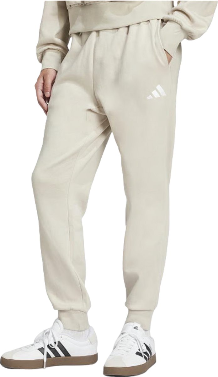 Adidas Essentials FeelCozy Fleece Joggingbroek Heren Lifestyle broek Wit
