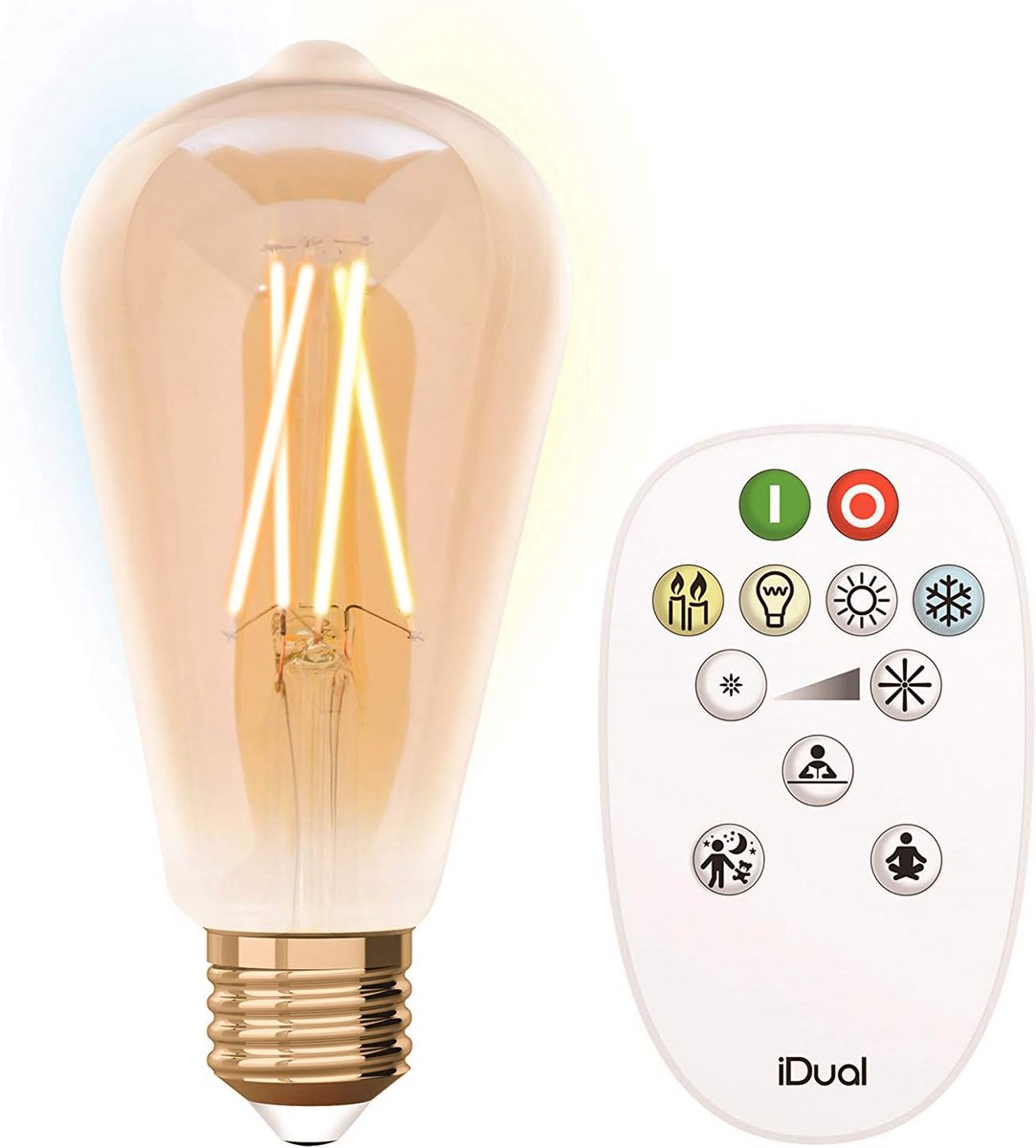 LED Lamp E27 Dimbaar 9W Warm Wit tot Koel Wit met Afstandsbediening