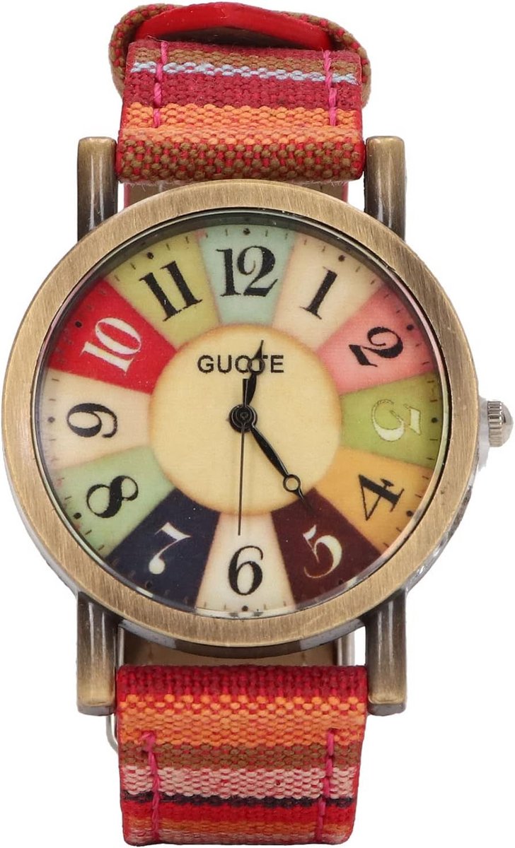 Dameshorloge Multicolor Boheem Stijl PU Leer voor Feestjes