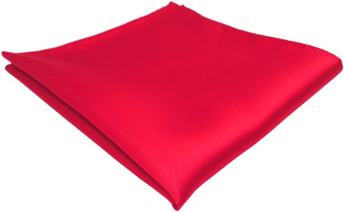 Zijden look bruiloft pochet effen kleur zakdoek 30x30 cm