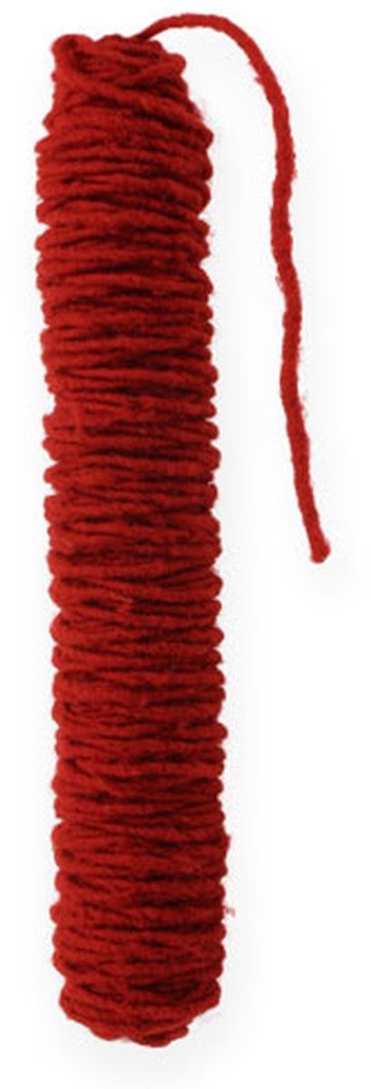 Lontdraad donkerrood 55m