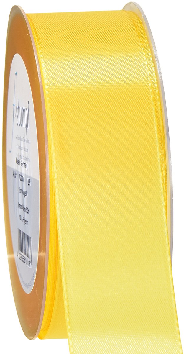 Cadeau- en decoratielint 40mm x 50m geel