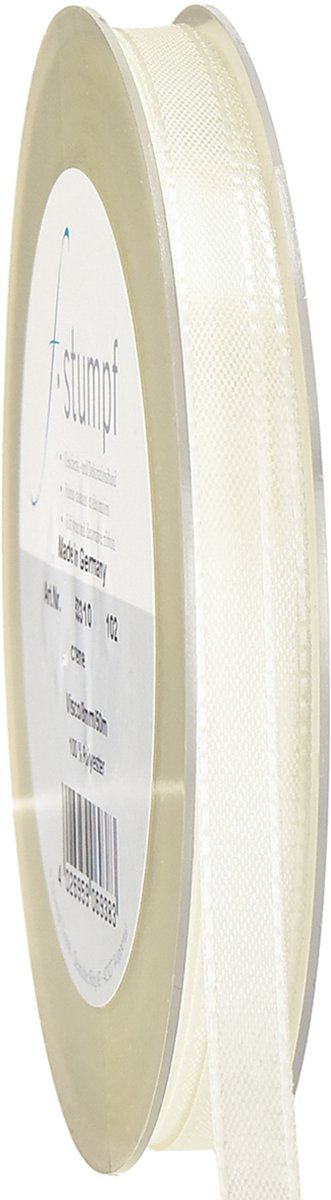 Cadeau- en decoratielint crème 8mm 50m