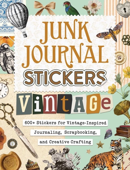 My Junk Journal Supplies- Junk Journal Stickers: Vintage - cover