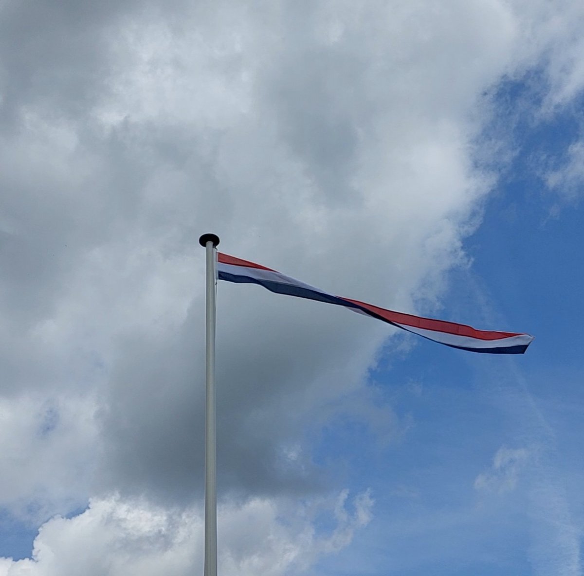NR 16: Wimpel Nederland - Nederlandse wimpel 200cm marineblauw. Premium kwaliteit Nederlandse wimpel (welkomswimpel) in 100% stille uitvoering (zonder stokje).