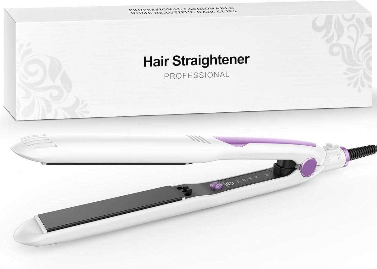 2-in-1 Stijltang & Krultang voor Glanzend en Glad Haar