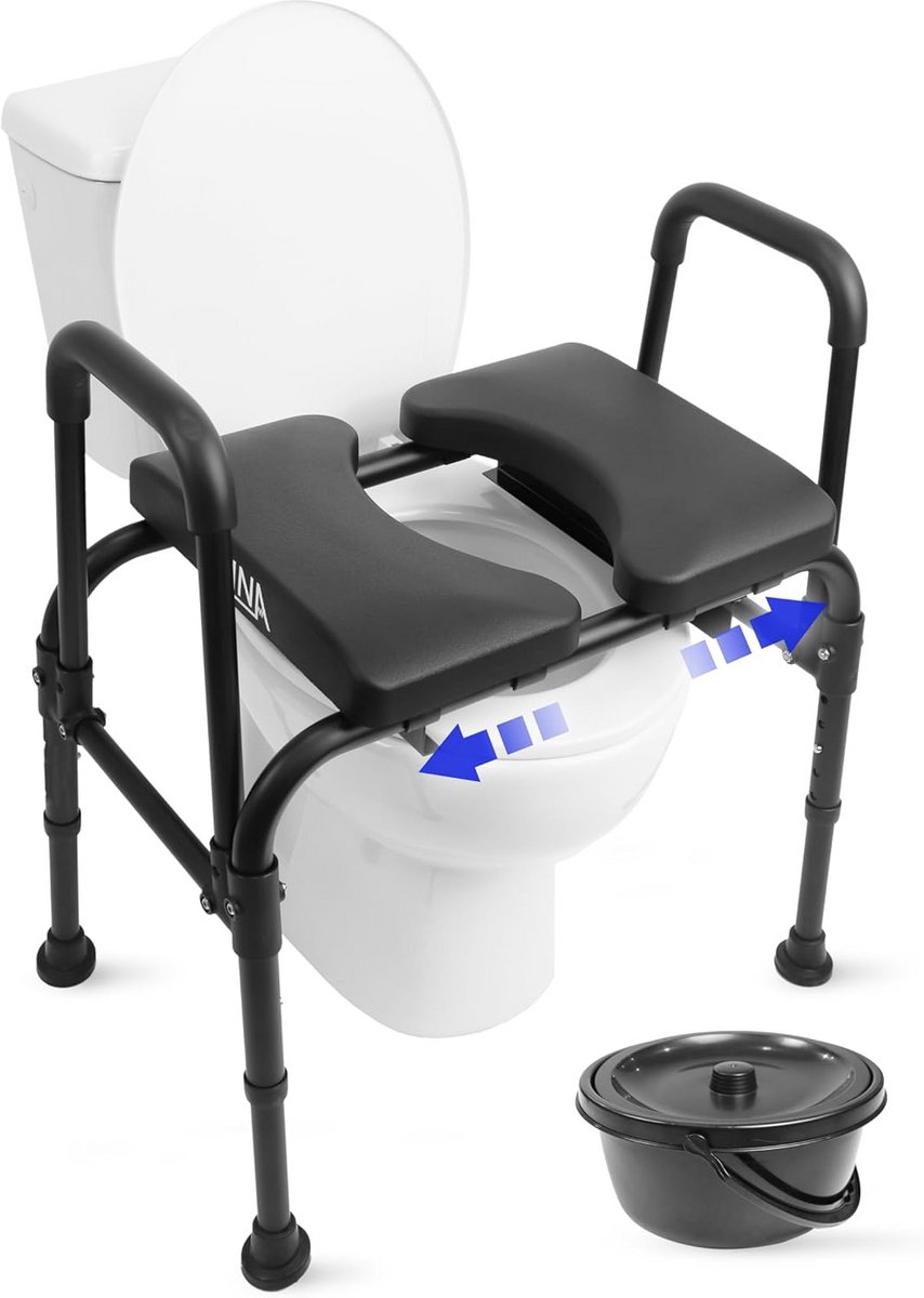 Toiletverhoger met Armleuning - Toiletstoel - Volwassenen - Veiligheid