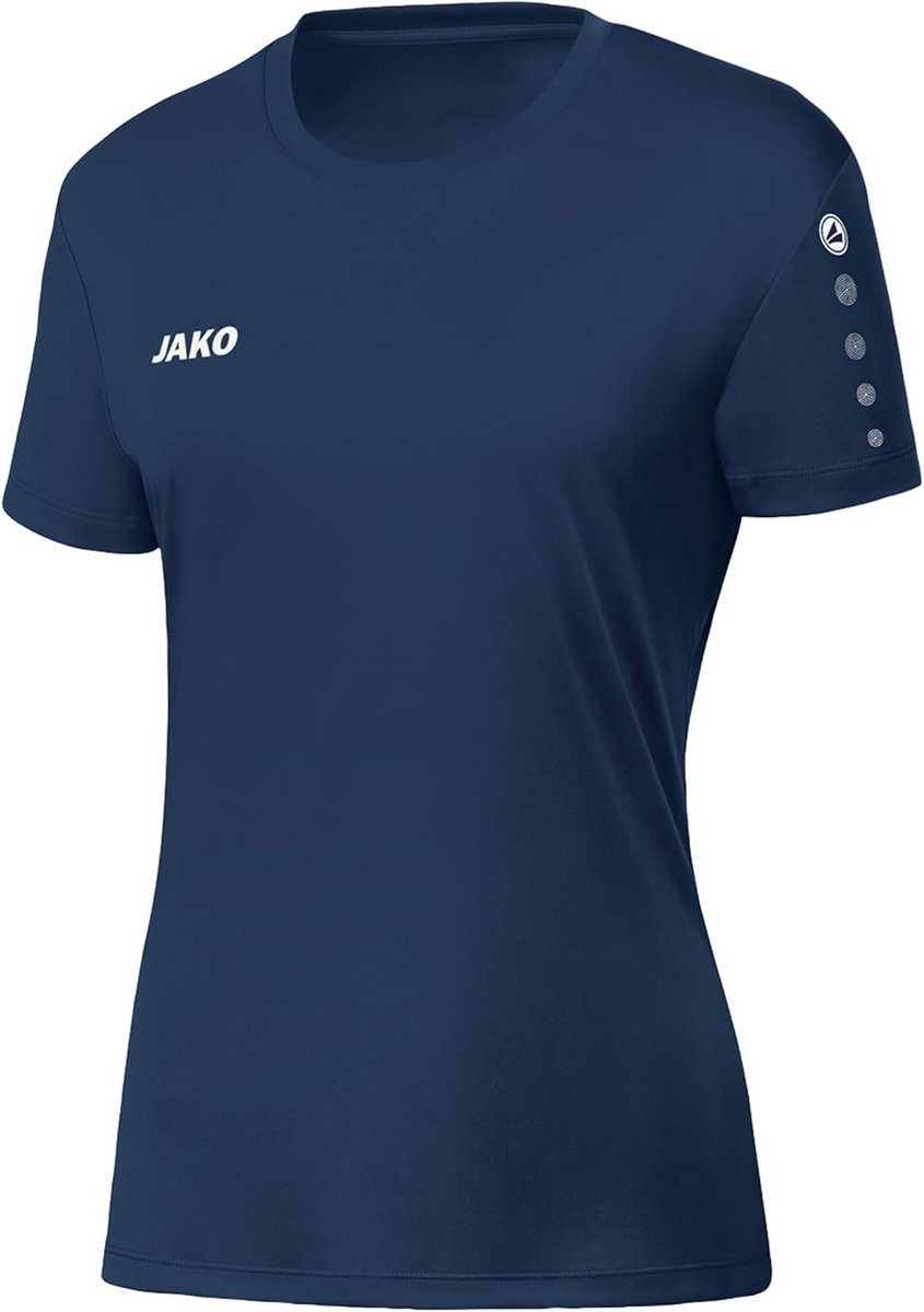 Dames Sportshirt Korte Mouw Marine Blauw - Ademend & Sneldrogend Shirt