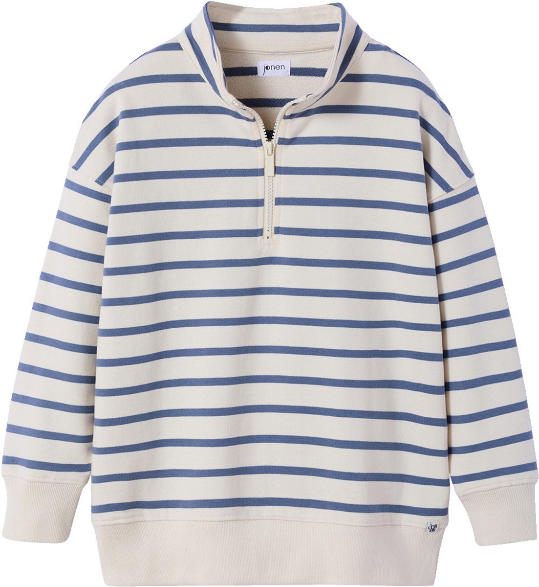 Jonen Sweater voor jongens met opstaande kraag en rits