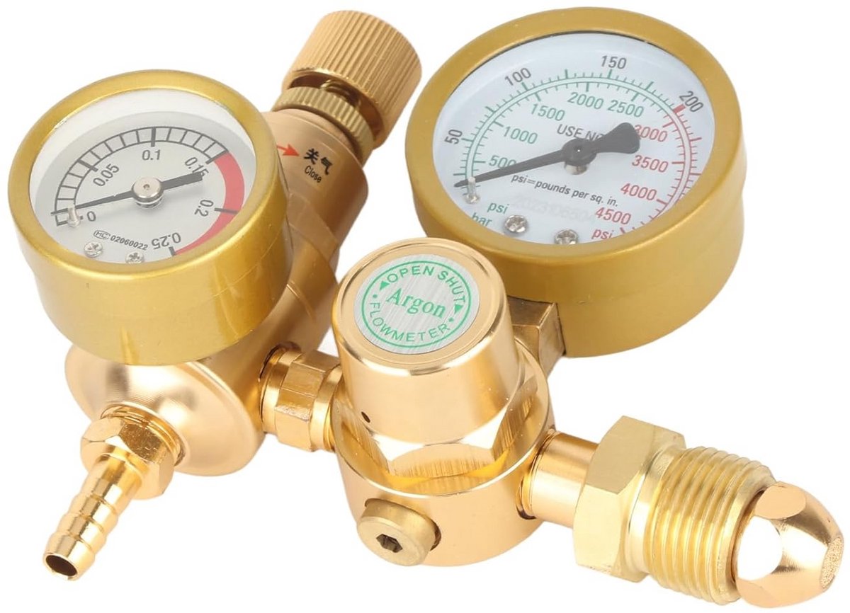 Gas Regulator Voor MIG TIG Lassen CO2 Argon Flow Meter Nauwkeurige Drukregelaar