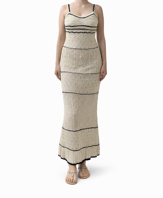 Vicki | Dames Zomerse Maxi Jurk met Abstracte Print