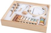 Ensemble d'Instruments de Musique en Bois Montessori pour Tout-Petits – Jouet Musical 8 Pièces – Xylophone, Tambourin, Pluie Musicale & Triangle – Jouet Éducatif à partir de 3 Ans