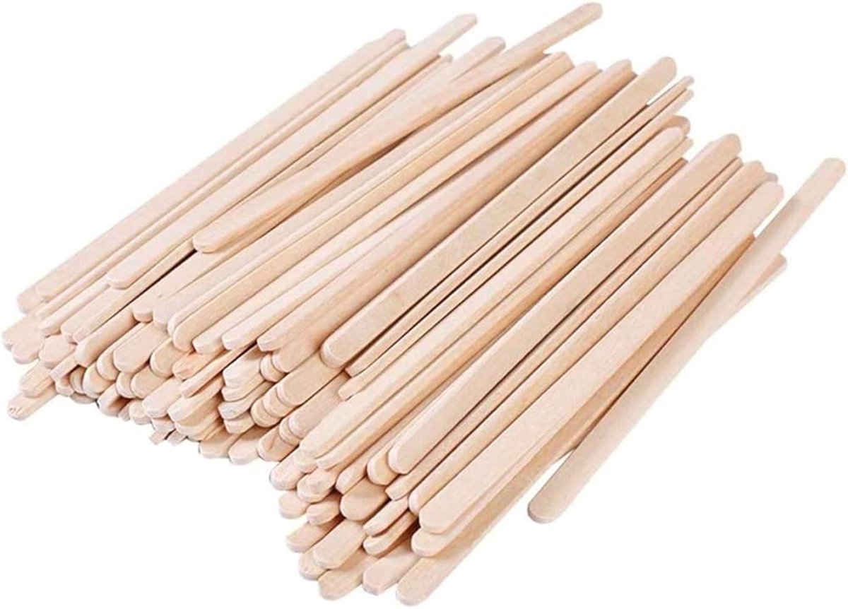 Algon Houten Roerstaafjes – Biologisch Afbreekbaar – 100 Stuks – 190 x 1,3 x 6 mm