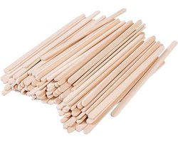 Algon Houten Roerstaafjes – Biologisch Afbreekbaar – 100 Stuks – 190 x 1,3 x 6 mm