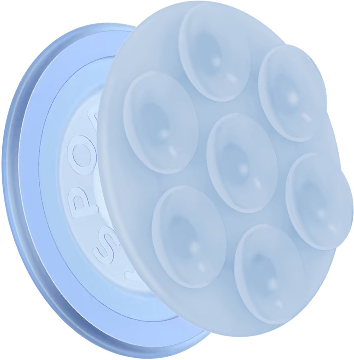 PopSockets, PopGrip MagSafe-houder voor smartphone Suck-Up-collectie, Blauw