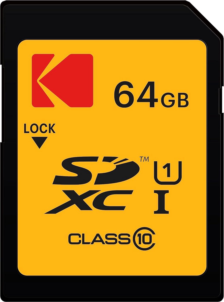 64GB SDXC Kaart Klasse 10 UHS-I Geheugenkaart met 85MB/s Snelheid