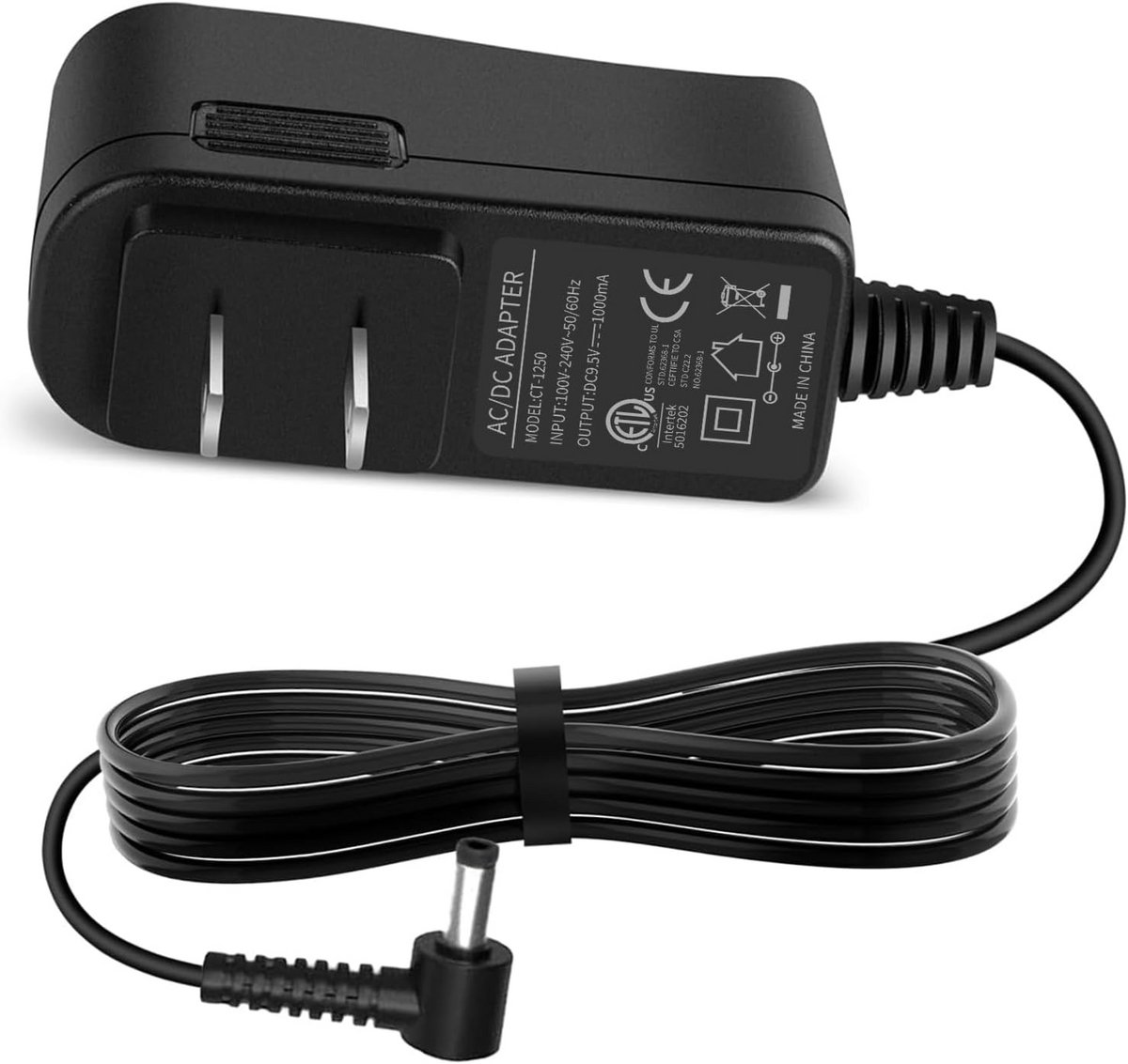 9.5V Stroomadapter Vervanging voor Casio Piano Toetsenbord Oplader Netsnoer