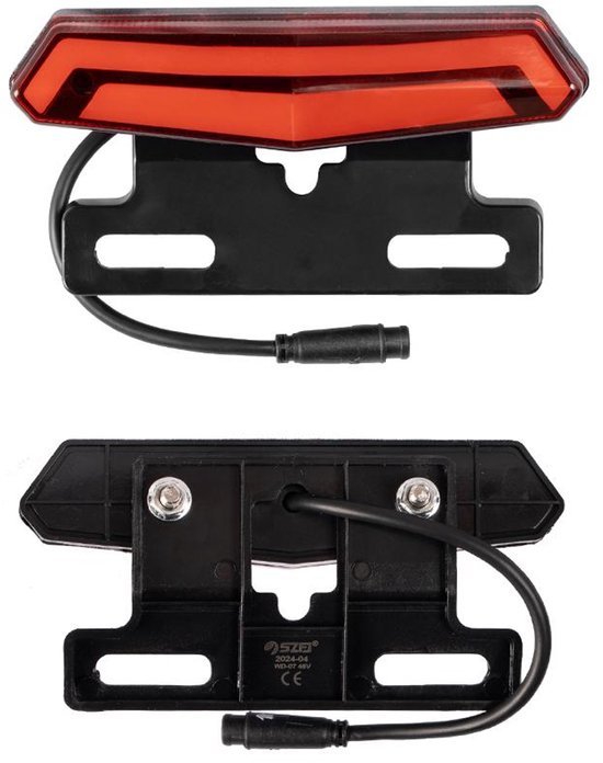 LED Achterlicht voor Fatbike V20 - Remlichtfunctie - Heldere Achterlamp met Montagebeugel van Merkloos — afbeelding 2