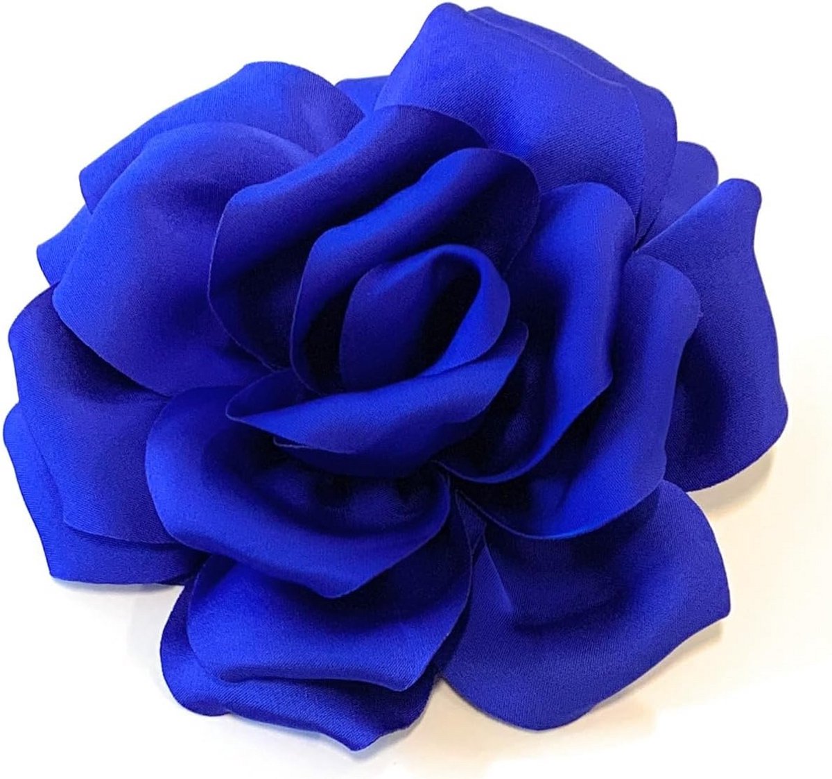 Grote Roze Satijnen Bloem Haarspeld en Broche, Veelzijdige Sieraad voor Bruiloften