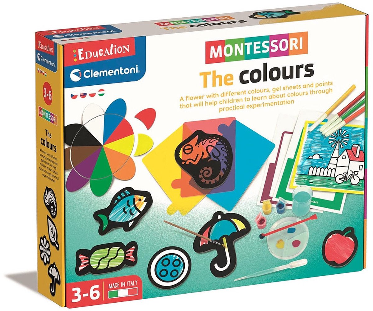 Clementoni Educatief Spel - Montessori Kleuren Ontdekken - Voor kinderen - Ontwikkelingsspel - Vaardigheid Ontwikkelen