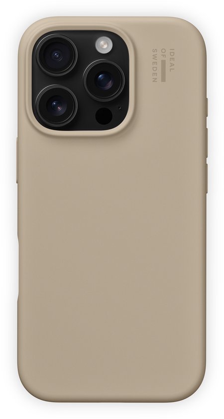 iDeal of Sweden Silicone Case geschikt voor MagSafe geschikt voor iPhone 16 Pro - Beige