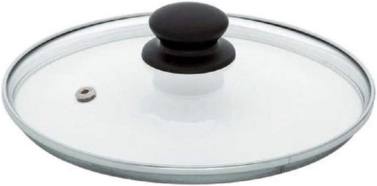 Glazen pan deksel met stoomafvoer 28 cm universeel