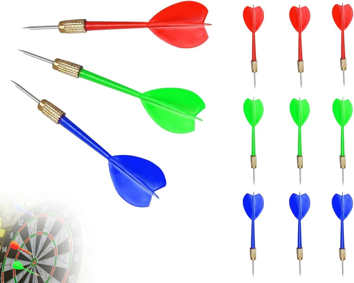 Dartpijlen - Dart Flights - Dartpijlen Set - Professionele Dartpijlen Set - Cadeau - 11 cm - 3 Kleuren - Set van 9 - van Imperatoris